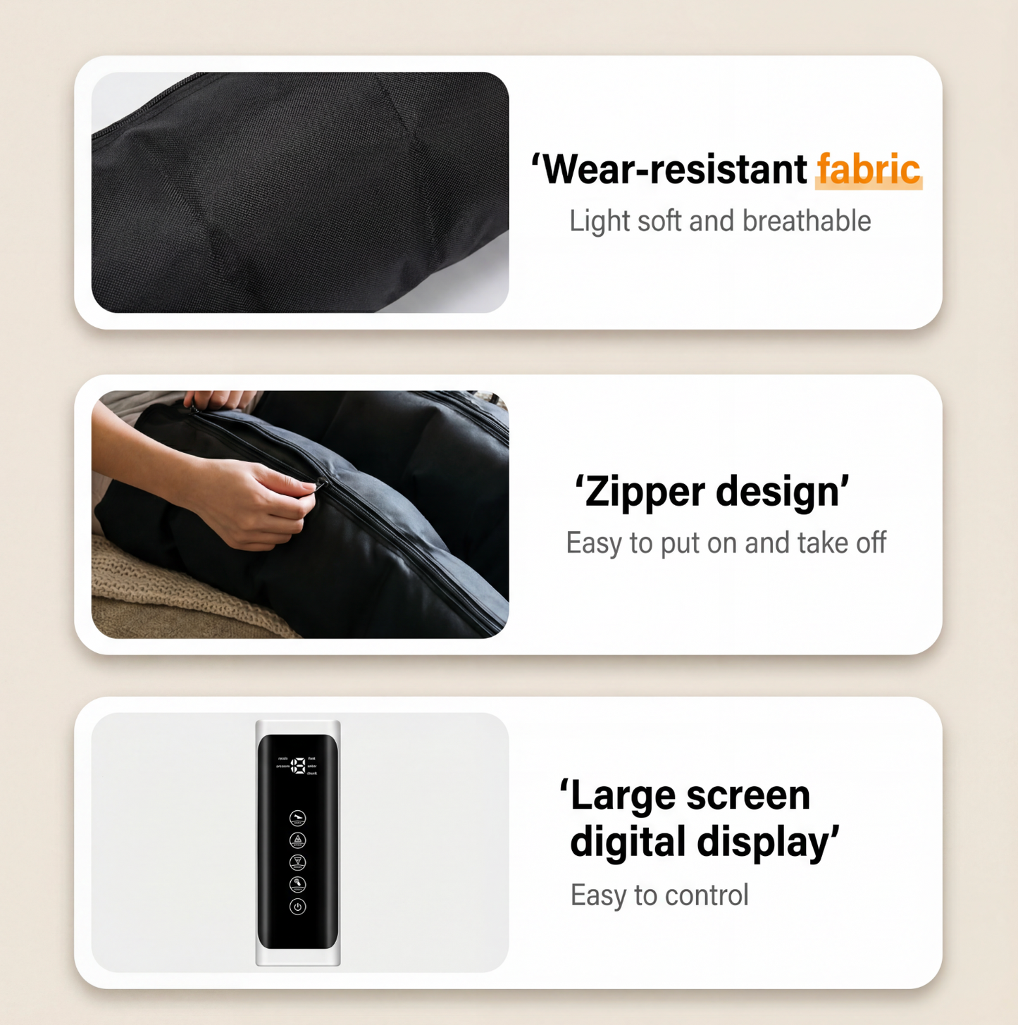 Masajeador de Compresión - Piernas Completas 360° 