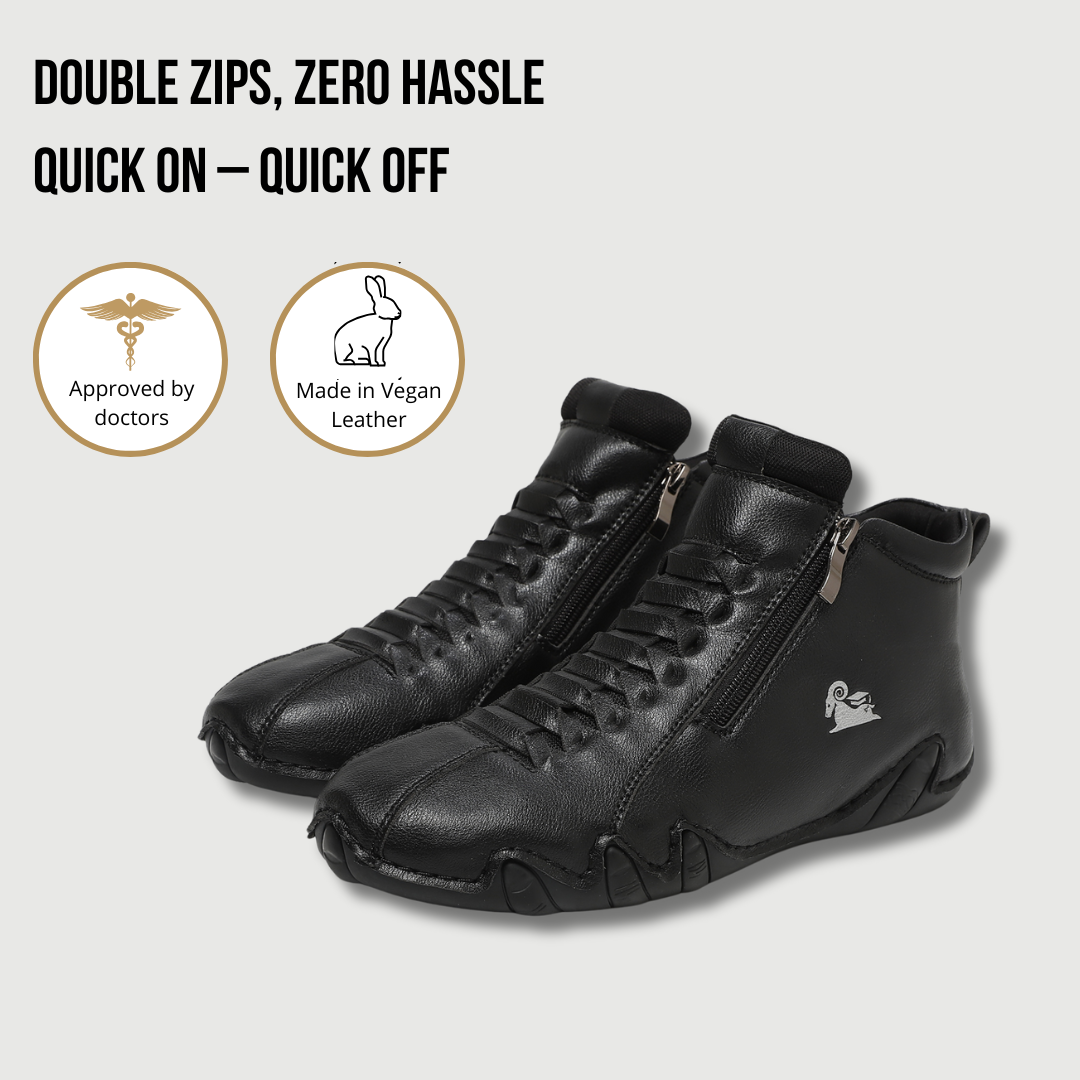 VogBeck 2.0 – ダブルジップの快適な通気性のあるオーソペディックシューズ 